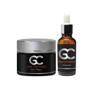 Nano Crema Facial de Astaxanthina y Colágeno + Nano Suplemento De Astaxanthina